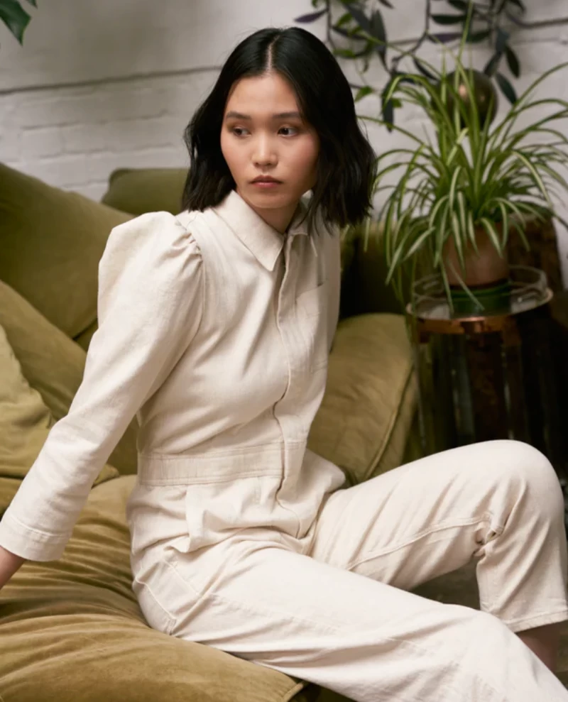 Modern Cloth Shop -Modern Cloth Shop Seventy MochiLornaEcruJumpsuit 3